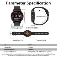 A Stylish Smartwatch Launching In 2026, Featuring A Full Touchscreen. It Supports Wireless Calling, Multiple Sports Modes, Music Control, And USB Charging; Compatible With IOS And Android, It Makes An Ideal Gift For Friends And Family. - View 7