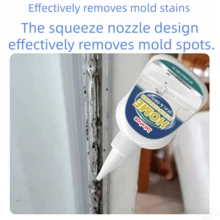 jakehoe Household Stain Cleaning Gel, Mold Remover Gel, Mold Remover, Used For - Mold And Stains On Washing Machine Silicone Seals, Refrigerator, Washing Machine Seals, Refrigerator Seals, Refrigerator, Sink, Toilet, Wall Corners, Tiles, Easily Remove Stains And Mold Spots, Save Your Time And Effort, Gift For Family And Friends - Multicolor - View 2