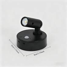 Reletech Lampu Dinding LED yang Dapat Diatur, 3 Mode Cahaya, Baterai Isi Ulang, Kontrol Sentuh, Pemasangan Tanpa Bor, Dapat Diredupkan, Untuk RV, Kamar Tidur, Membaca, Lemari, Kabinet, Lorong - A - View 3
