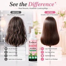 Semprotan Perawatan Wig, Semprotan Lotion Wig, Ekstrak Lidah Buaya dan Kelapa, Anti-Frizz, Hidrasi Mendalam, Menghaluskan Rambut Kusut, Mudah Disisir, Memperpanjang Umur Pakai, Cocok untuk Rambut Sintetis dan Alami, Kondisioner Tanpa Bilas, Cairan Perawatan Wig Tanpa Bilas, Menambah Kilau Alami - 100ml - View 6