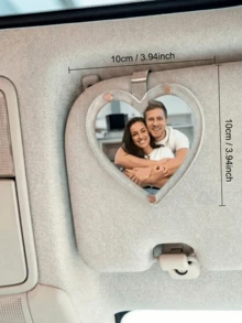 1pc Customized Acrylic Vertical Car Sun Visor Photo Frame, Personalized Digital Photo Frame, Customized Sun Visor Photo (2.36x3.54 Inches), Mother's Day Gift, Father's Day Gift, Customized Photo, Personalized Car Photo, , Vibrant Color, Cute, Adorable, Fun, Kawaii, Millennial Style, Fashionable, Unisex - Multicolor - View 8