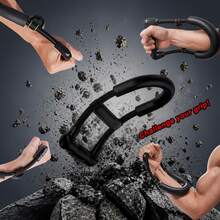 1set Hand Grip Strengthener - Upgraded Version, Hand Grip Strengthener Set, Fitness Set, 2pcs Hand Grip Strengtheners With Storage Bag, Forearm Trainer (PP Material, Non-Electric, With Black/Gold Decoration, Weight Capacity Up To 100lbs, Suitable For Fitness And Muscle Strengthening, Wrist Strength Enhancement) - Black - View 1