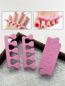 1/5pcs Manicure & Pedicure Set, Mini Nail File And Nail Stick, Cleaning Brush, Dead Skin Pusher, Toe Separator, Double-Sided Nail File, Dead Skin Remover, Nail Cleaning Tool, Nail Stick, Toe Separator, Suitable For DIY Nail Polishing And Care - Multiple Styles - View 5