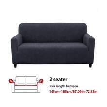 1 pieza Funda de sofá de terciopelo de maíz, funda elástica de felpa suave para sofá, resistente a arañazos de gato y pelo de mascota, protector de muebles lavable con protección completa antideslizante para 1-4 plazas para decoración del hogar - Funda de sofá de vellón de maíz - Ver 17
