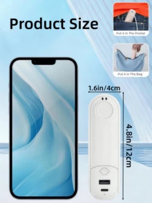 LMMAKE 5 IN 1 Portable Handheld Fan - Multifunctional USB Rechargeable Foldable Cooling Fan With Power Bank, Flashlight & Makeup Mirror. Features 3 Adjustable Speed Levels.Perfect For Travel, Outdoor, Office & Home Use.Essential Multitool Fan For Anywhere. - Multicolor - View 3