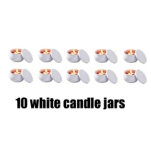 HIZTGHC 6pcs White Matte Candle Jars With Lids, Empty Round Metal Candle Containers, Portable Travel Candle Jars, Suitable For DIY Candle Making, Candle Storage, Spice & Candy Storage, Home Decor Gift Jars - Multiple Styles - View 12
