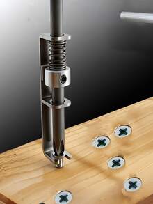 1Pc Spring-Loaded Positioning Screwdriver With Spring-Loaded Bit, Screw Fixing Drill Bit, One-Hand Operation, Universal Screw Fixing Tool, Spring-Loaded Screw Extractor, Anti-Slip Handle, And Sealing Tape, Easy To Carry - Screw Fixing Tools - View 5