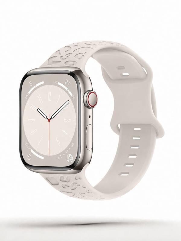 1條可調節矽膠運動手錶錶帶，適用於 38-49mm、Series 1-11、SE、Ultra 1-3，男女通用智慧手錶健身錶帶