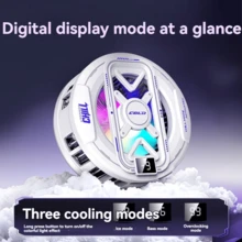 1pc Phone Cooler With Digital Display And Real-Time Temperature Monitoring, Fast Cooling, Universal Phone Cooling Back Clip Holder For Mobile Games And Tablets - Multicolor - View 7