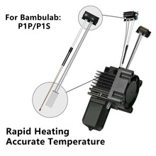 Nuevo Ensamblaje de Cabezal de Impresión para Impresoras Bambu Lab, Incluye Cabezal de Impresión, Ventilador y Arnés de Cableado, Perfectamente Compatible con X1/X1C - Ver 2