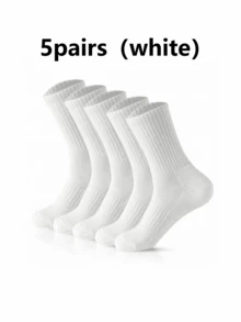 5 Pairs / 10 Pairs / 20 Pairs Couple Casual Sports Socks, Suitable For Daily Home And Outdoor Wear, Size: (35~39) Size, (39~42) Size - Multicolor - View 15