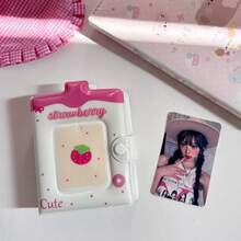 Album Kartu Foto Idola Korea - 32 Slot, Binder Penyimpanan Foto Lucu Ukuran 3 Inci, Penutup Gesper, Cocok untuk Foto Instan dan Kartu Lomo - MultiWarna - View 15
