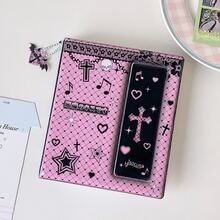 1本返校季迷你小卡相簿 Y2K圖案 A6卡夾書，可攜式透明視窗小卡收納本，適合學生收藏偶像照片、迷你拍立得、電影底片條 - 相簿 - 查看 13