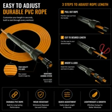 Cuerda de salto profesional MOGOLD – Control de velocidad, durabilidad y giros suaves para todo tipo de entrenamiento - T118 - Ver 8