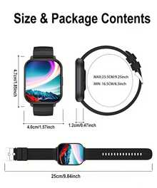 NcmRyu 1.83 Inch Smart Watch, Compatible With IOS And Android Phones, (Make/Receive Calls), Multiple Sports Modes/Music Playback/AI Voice Control/Unisex Sports Watch - View 5