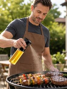 220ml Glass Oil Sprayer Bottle, Black Cooking Oil Mister For Air Fryer, Salad, Baking, Frying & BBQ - View 3
