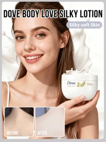 Dove 絲滑保濕乳液，24小時長效保濕，使肌膚絲滑柔軟，深層滋養，清爽不油膩，改善粗糙，香氣怡人 (300ml/10.56 Fl Oz) - 白色 - 查看 10