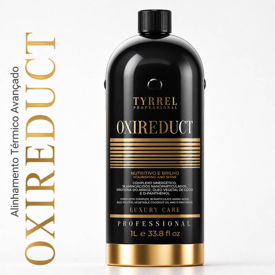 Escova Progressiva Orgânica Oxireduct Tyrrel Professional Sem Formol Redução de Volume Controle do Frizz e Alinhamento Térmico 1L