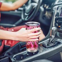 1pc 20oz Pink Leopard Heart Rose Bear Stainless Steel Tumbler With Lid Insulated Coffee Travel Mug Reusable Water Cup For Women Girls Gift Birthday Bachelorette Party Bridal Shower Labor Day Halloween Thanksgiving Christmas New Year - Multicolor - View 9