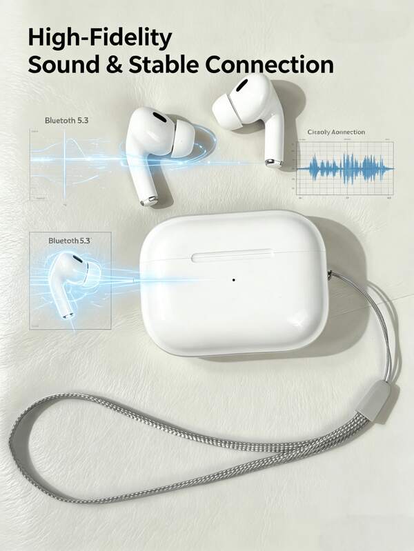 TWS True Wireless Bluetooth Earbuds, HiFi Stereo Headphones, Noise Cancelling Sports Earbuds With Microphone, Compatible With Smartphones