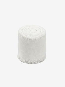 1/3/9 捲手工雪紡絲綢流蘇緞帶，1.5 英吋 X 16.4 英尺毛邊裝飾帶，適用於婚禮生日邀請函禮品包裝、新娘花束 DIY 手作派對用品 - 多色 - 查看 17