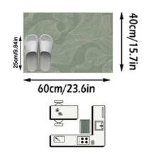 1pc Nordic Modern Minimalist Fresh Abstract Line Leaf Pattern - Rectangular Soft Faux Cashmere Machine Washable Area Rug, Suitable For Living Room, Bedroom, Entrance, Bathroom, Hallway, Patio, Kitchen, Indoor Outdoor, All Seasons Large Size Floor Mat, Home Decor - Multicolor - View 13