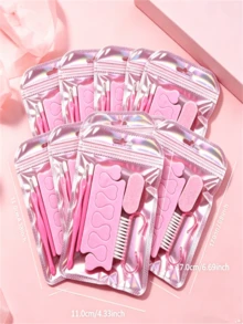 1/5pcs Manicure & Pedicure Set, Mini Nail File And Nail Stick, Cleaning Brush, Dead Skin Pusher, Toe Separator, Double-Sided Nail File, Dead Skin Remover, Nail Cleaning Tool, Nail Stick, Toe Separator, Suitable For DIY Nail Polishing And Care - Multiple Styles - View 3