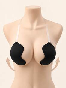 1pc Push-Up Invisible Self-Adhesive Bra With Adjustable Straps, Suitable For Camisoles And Backless Dresses - Multicolor - View 11