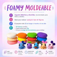 Moldable Foam, Colorful Modeling Clay + Molding Tools, Back To School, School Supplies - 3 PACKS - View 2
