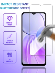 3 buah Pelindung Layar Kaca Tempered, Kompatibel dengan Model Seri VIVO, Perlindungan Cakupan Penuh Skala Asli 1:1, Anti Jatuh dan Tahan Gores, Tahan Minyak dan Sidik Jari yang Kuat, Menjaga Layar Tetap Bersih dan Cerah, Aksesori Ponsel, Hadiah Ulang Tahun - Clear - View 2