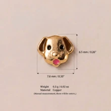 1pc Transparent Openable Puppy Pendant Necklace, Cute Cartoon Style, 14K Gold Plated, Copper Material Pendant, Suitable For Wife And Mother To Wear, Creating A Daily Luxury Look. Easily Matches Girls' Daily Outfits, Beach Vacation Parties, Music Festivals, Travel And Sightseeing Occasions. Charming Women's Jewelry. Women's Bracelets And Necklaces. Small Accessories. - Multicolor - View 10