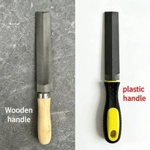 2pcs Wooden Handle And Plastic Handle Double-Sided High Carbon Steel Sharpening Stone, Suitable For Scissors, Knives And Gardening Tools, Professional Trimming, Shaping And Polishing Tool, Perfect Gift For Men - 2pcs - View 2