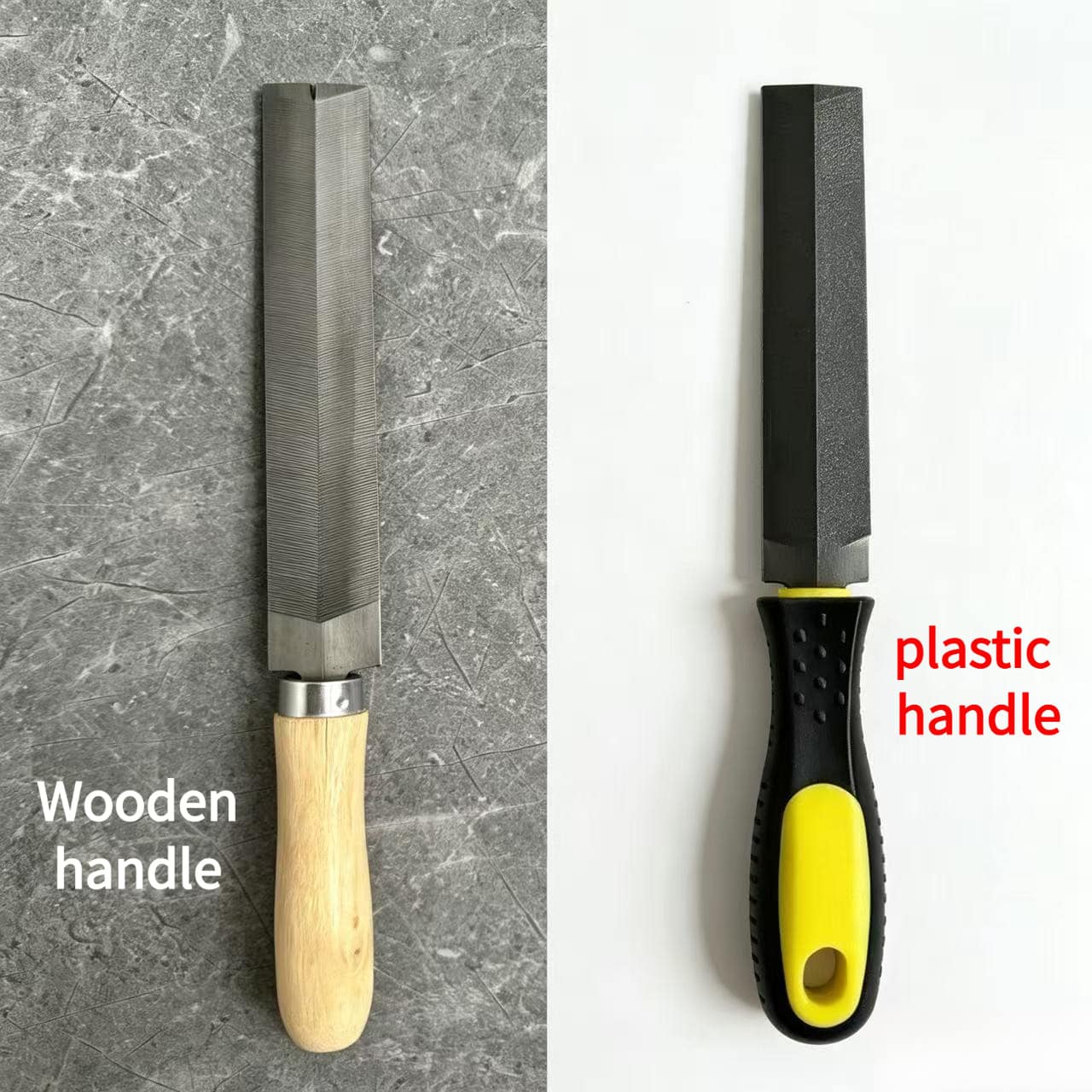 2pcs Wooden Handle And Plastic Handle Double-Sided High Carbon Steel Sharpening Stone, Suitable For Scissors, Knives And Gardening Tools, Professional Trimming, Shaping And Polishing Tool, Perfect Gift For Men