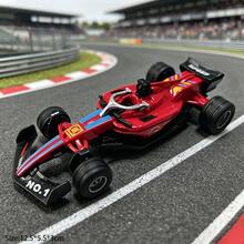 1pc F1 Formula Racing Car Model, Alloy Material, Driveable, Realistic Tires, Fine Paint, Multiple Colors Available, Suitable For Children's Play, Racing Enthusiasts' Collection, Birthday Gift, Holiday Celebration Or Desktop Display - Multicolor - View 9
