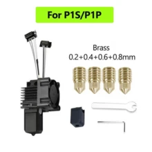 Nuevo Ensamblaje de Cabezal de Impresión para Impresoras Bambu Lab, Incluye Cabezal de Impresión, Ventilador y Arnés de Cableado, Perfectamente Compatible con X1/X1C - Ver 6