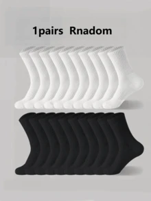 5 Pairs / 10 Pairs / 20 Pairs Couple Casual Sports Socks, Suitable For Daily Home And Outdoor Wear, Size: (35~39) Size, (39~42) Size - Multicolor - View 13