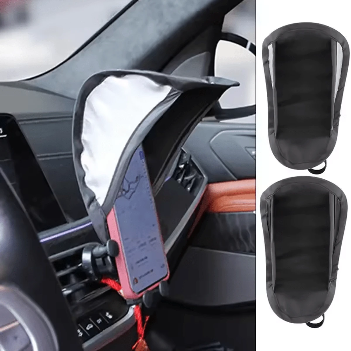 New Cell Phone Umbrella Sun Shade Sun Shade For Phone Sun Shield For Cell Phones Phone Sun Shade Glare Blocking Phone Stand - A - View 1