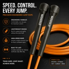 Cuerda de salto profesional MOGOLD – Control de velocidad, durabilidad y giros suaves para todo tipo de entrenamiento - T118 - Ver 4