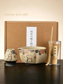 1/4/7pcs Japanese Style Matcha Tea Set, Matcha Bowl, Complete Matcha Tool Set, Matcha Set, Matcha Whisk Set, Matcha Tools, Matcha, Matcha Plate, Matcha Tools, Cup, Matcha Related Products, Including Matcha Bowl, Matcha Whisk, Matcha Cup, Matcha Whisk, Matcha Spoon, Tea Bowl Set, Matcha Brewing Tools, Dessert And Beverage Making Tools, Competition Cup, Gift Box, Matsudai Matcha Whisk Set - Multicolor - View 10