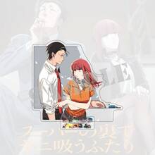 《在超市後方與你抽菸》亞克力立牌 Sasaki Tayama Yamada 角色模型 桌面裝飾板 Cosplay 玩具 粉絲禮物 - 彩色 - 查看 4