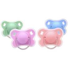2pcs/Pack Butterfly-Shape Baby Pacifier Soother With Cover For Daily Use(Cherry Round Nipple) And Night Use(Thumb Nipple) - Multicolor - View 11