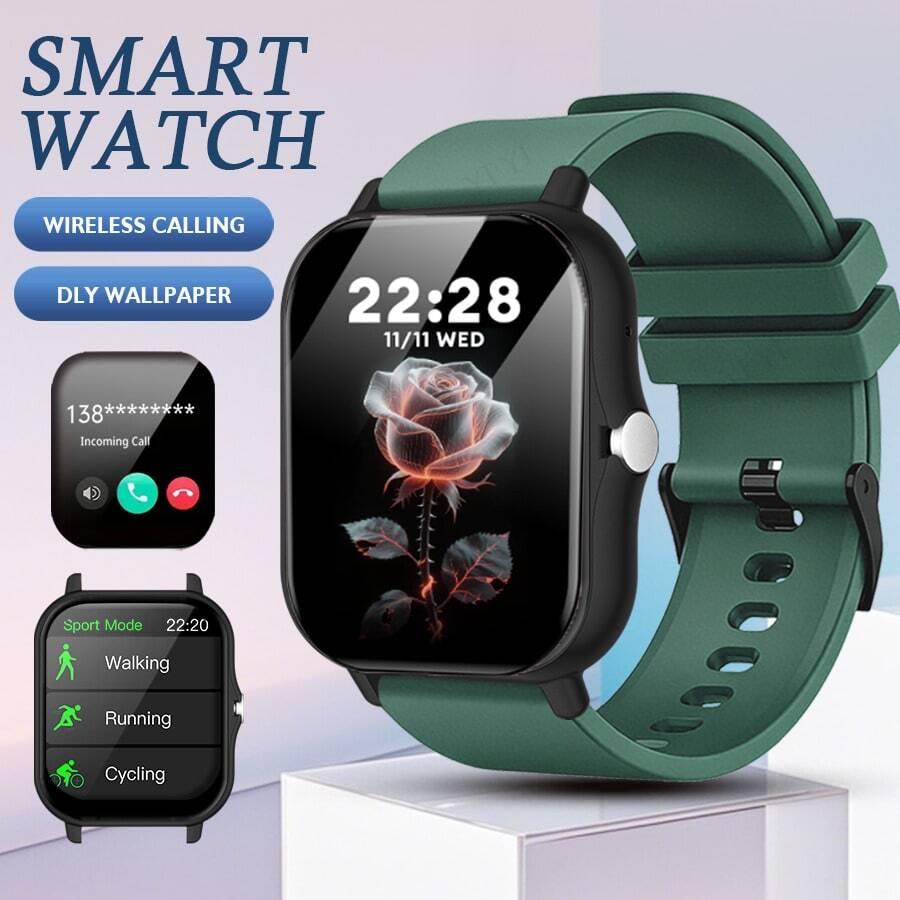 1.83 Inch Smart Watch For Men And Women, 1pc, Can Answer Calls, Receive Messages, Time, Alarm, Pedometer, Multiple Sports Modes, Compatible With Android And IOS, Suitable For School, Sports, Party, Birthday, First Choice Gift