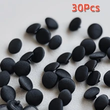 10/20/30/40/50/60 piezas Botones de tela hechos a mano, base de plástico, diámetro 1cm/0.39in, perfectos para vestidos de novia y vestidos, espalda, puños y cuellos, hechos a mano, opción ideal para diseñar vestidos de novia blancos - Multicolor - Ver 22