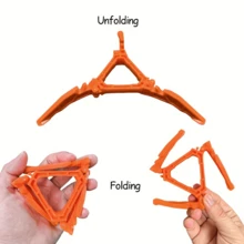 3pcs Outdoor Folding Gas Canister Stand, Portable Flat Tripod Stable Plastic Bracket Camping Accessory - Multicolor - View 6
