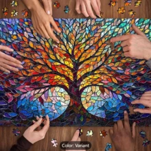 1 盒建筑景观图案 1000 块拼图，50 * 70 厘米/19.7 * 27.6 英寸，拼图工艺品，马赛克装饰墙艺术，适合初学者，大型艺术装饰，适用于家庭、客厅、办公室装饰、母亲节、新年、复活节礼物 - 彩色 - 查看 18