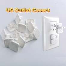 Juego de 6/12/24 piezas de cubiertas protectoras de enchufes estándar americano, cubiertas protectoras de enchufes, protector de enchufe de alimentación para prevenir descargas eléctricas - Multicolor - Ver 2