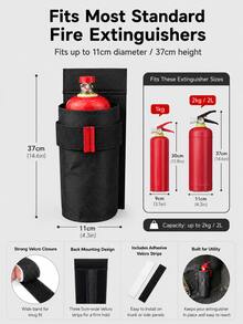 Oxford Cloth Car Fire Extinguisher Storage Bag - Durable Trunk Storage Bag And Seat Back Hook, Suitable For Fire Extinguisher Storage, Car Accessories And Fire Extinguisher Organization - A - View 9