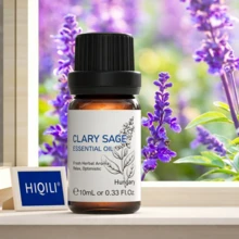 Minyak Esensial Clary Sage HIQILI, Aroma Herbal Segar, 100mL/30mL/10mL Minyak Esensial untuk Diffuser, Meditasi, Menenangkan & Meredakan, Pijat Tubuh, Melembapkan Kulit, Kerajinan DIY - Clary Sage - View 5