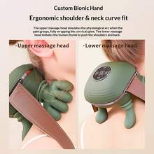 Electric Neck & Shoulder Massager With Massage Function - Wireless Portable USB Rechargeable Deep Tissue Massage Pad, Suitable For Neck, Shoulder, Back And Arm. Durable Plastic Material, Ergonomic Design - Perfect Gift For Parents, Neck Massager. - Multicolor - View 9