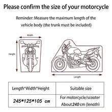 Thick, Waterproof Motorcycle And Bicycle Cover With Sun And Dust Protection. UV Resistant, Windproof, Tear Resistant, And Easy To Clean. Year-Round Outdoor Protection. - A - View 6